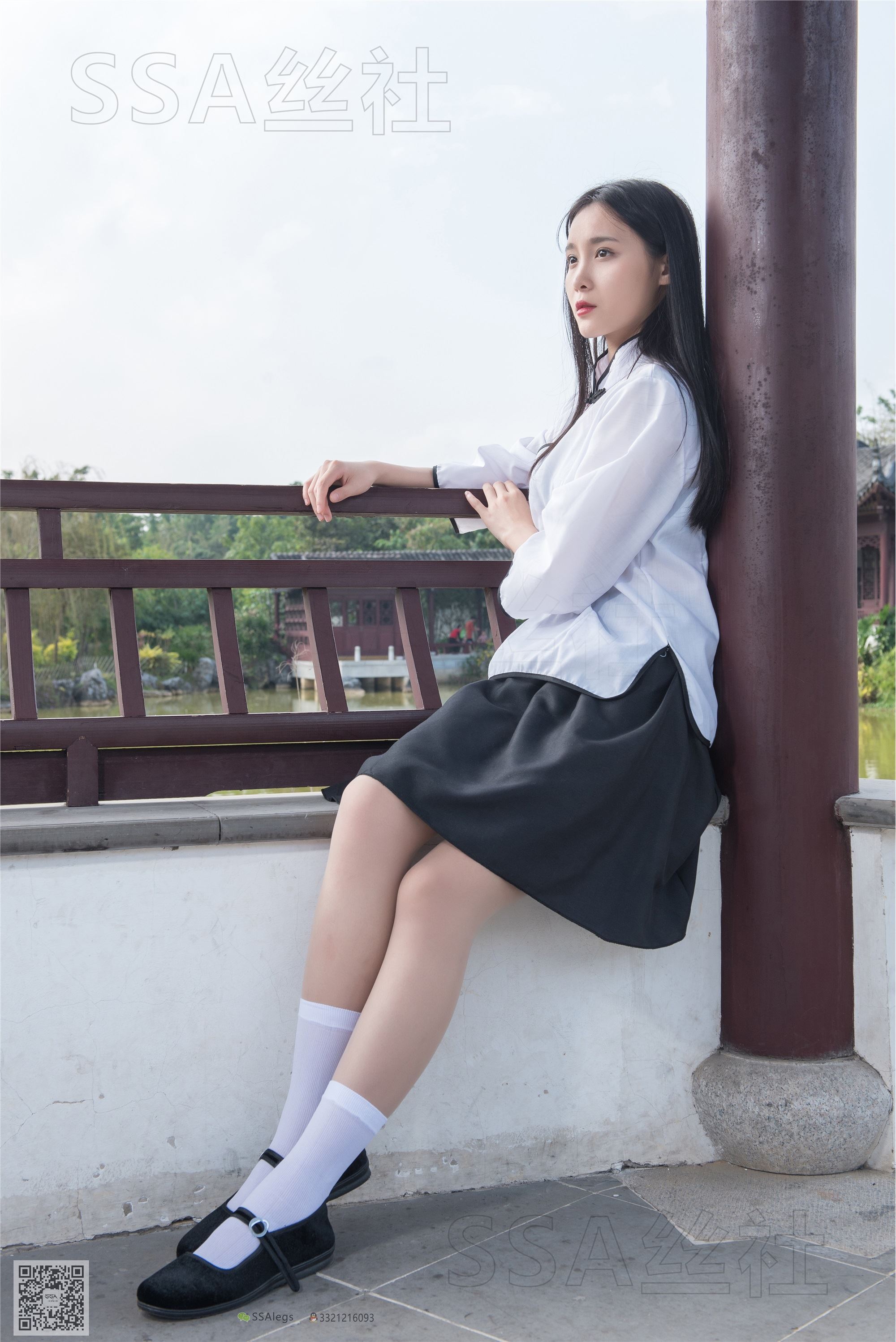 SSA silk club super clear photo NO.068 Junjun Republic of China learning sister shredded meat white socks